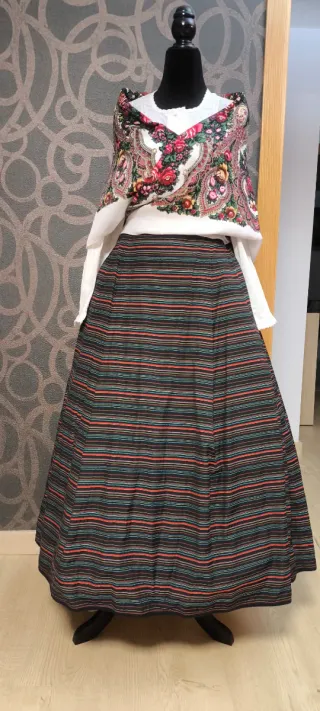 Traje Baturra Negro Multicolor Talla Única