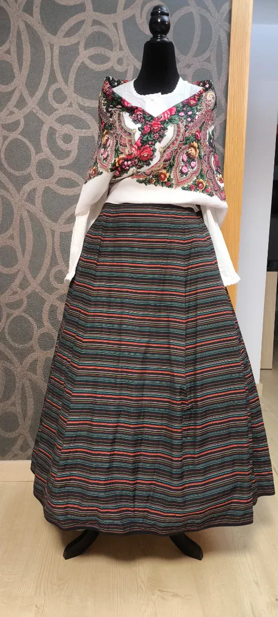 Traje Baturra Negro Multicolor Talla Única