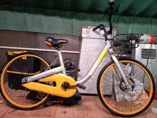 Bicicleta Paseo OBike Plata, ruedas tubulares,