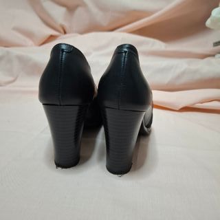 Zapatos Chamby Piel y Neopreno Negros