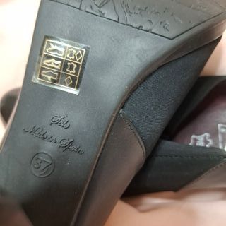 Zapatos Chamby Piel y Neopreno Negros