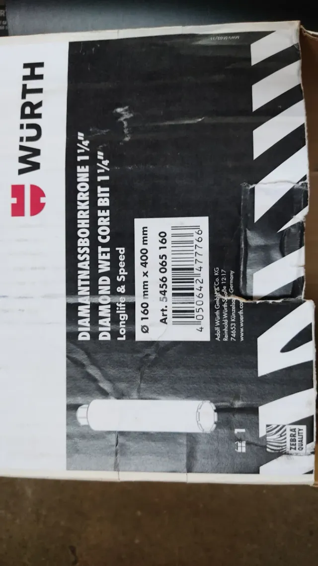Broca Corona Wurt 160mm x 400mm