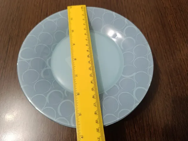 Juego de 9 platos de cristal