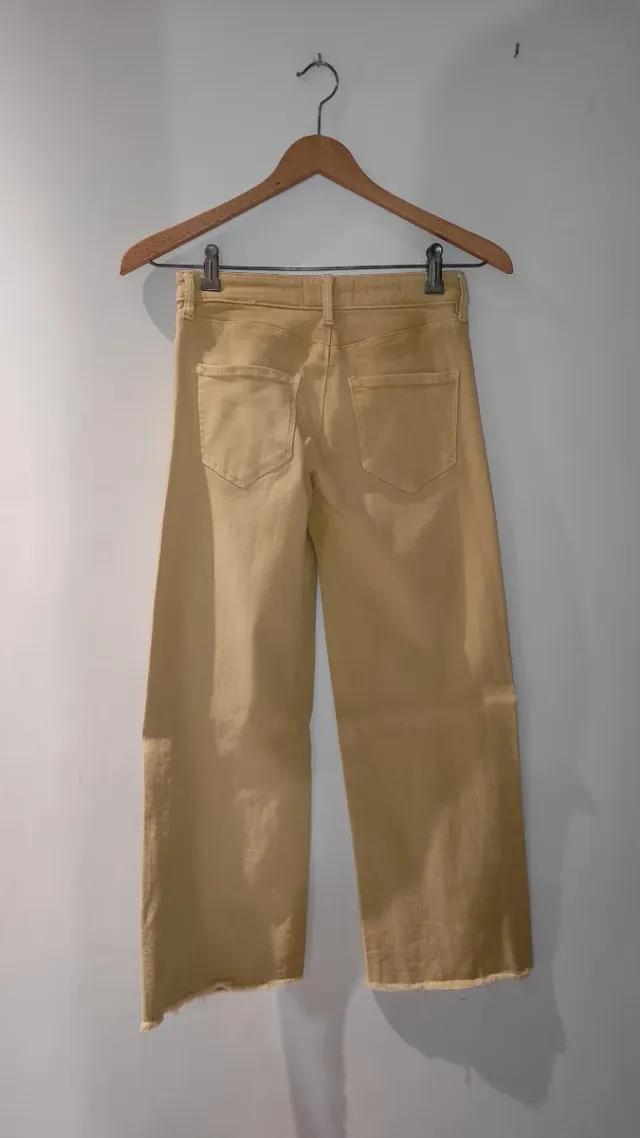 Pantalón recto Mango mostaza