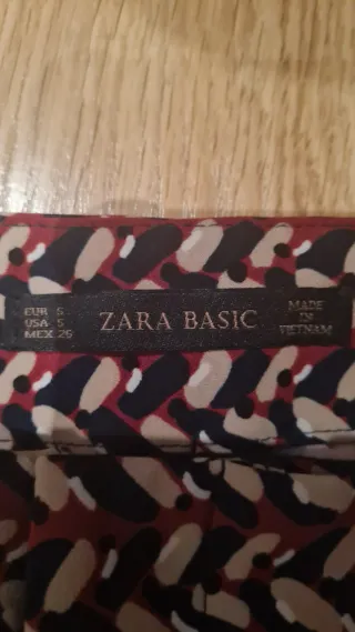 Pantalón Zara Estampado Talla S