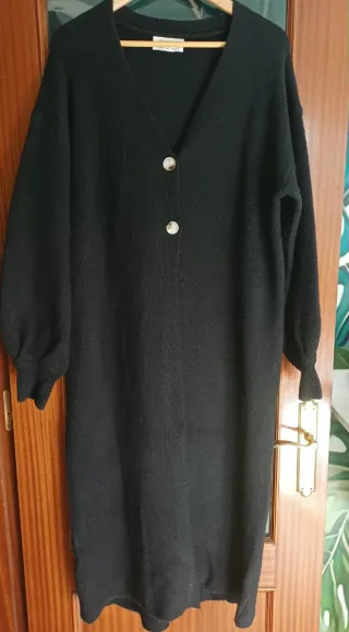 Chaqueta larga lana talla S