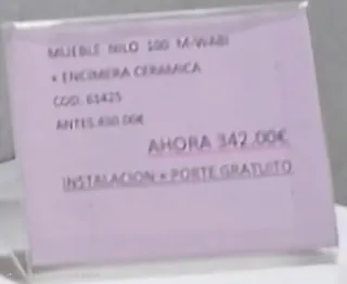 Mueble de baño 100cm