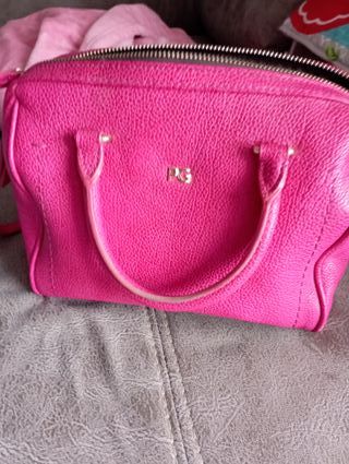 Bolso Purificación García rosa sin usar