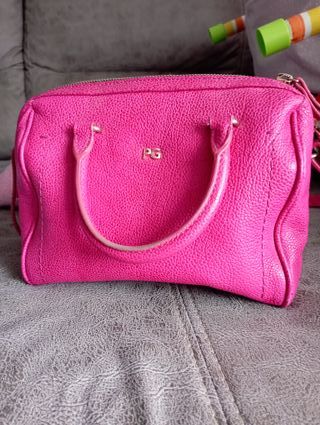 Bolso Purificación García rosa sin usar