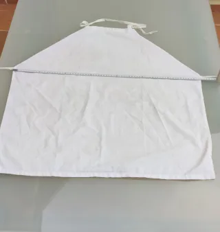 Bata y delantal trabajo T48 blanco