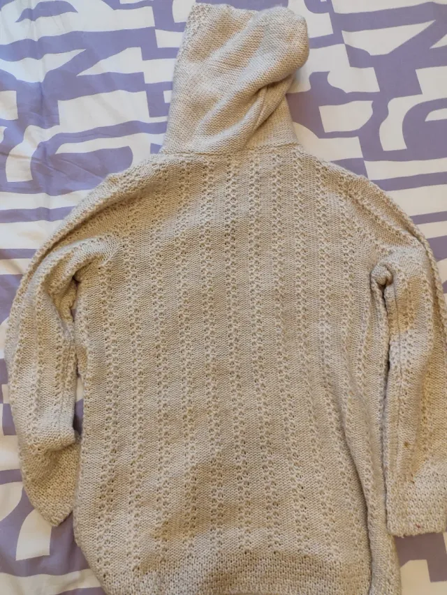 Chaqueta punto Brotes beige talla 16