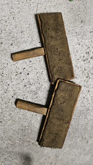 Cardatore manuale lana antico (coppia)
