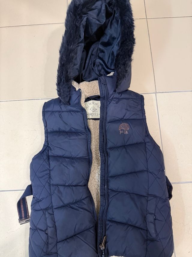 Chaleco Brotes Niña Talla 10 Azul