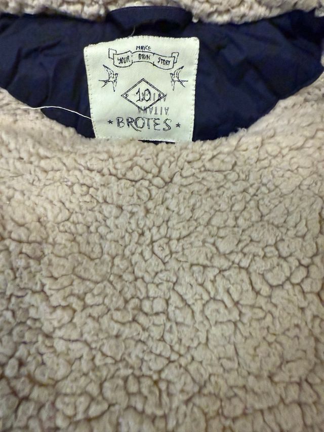 Chaleco Brotes Niña Talla 10 Azul