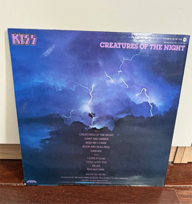 Vinilo Kiss Creatures of the Night - 1986