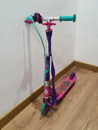 Patinete plegable 2 ruedas morado