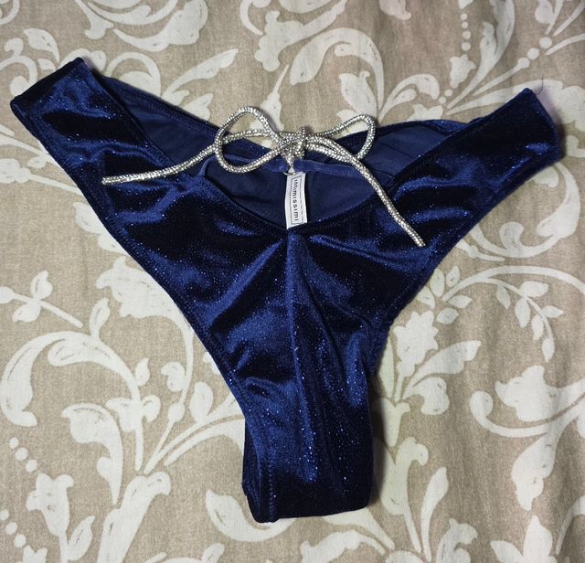 Braga Intimissimi Azul Terciopelo Lazo