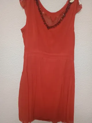 Vestido fiesta Tintoretto rojo