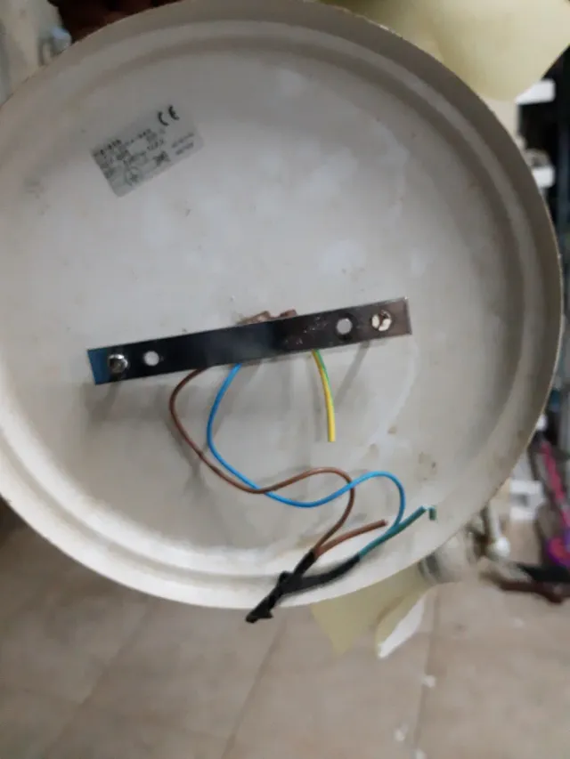 Lámpara de techo floral beige y plateada