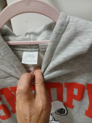 Vestido Sudadera Snoopy Zara Talla 13-14