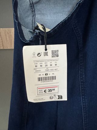 Vestido vaquero Zara