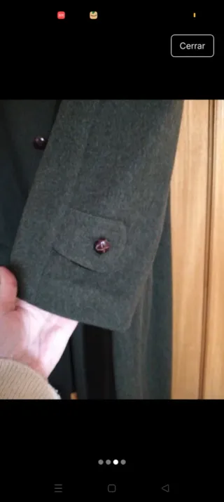 Abrigo Loden verde talla XL