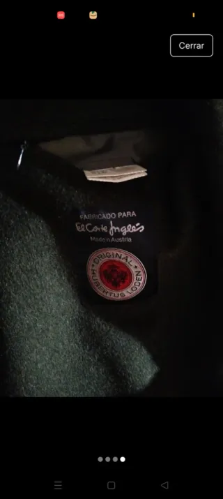 Abrigo Loden verde talla XL