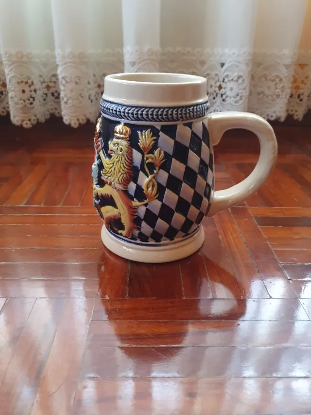 Jarra Cerveza Alemana Bayern Cerámica