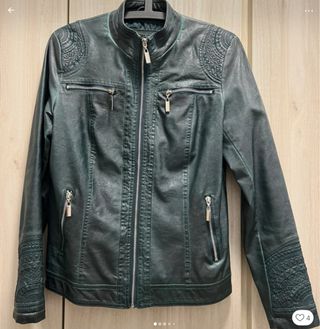 Cazadora polipiel KOROSHI verde