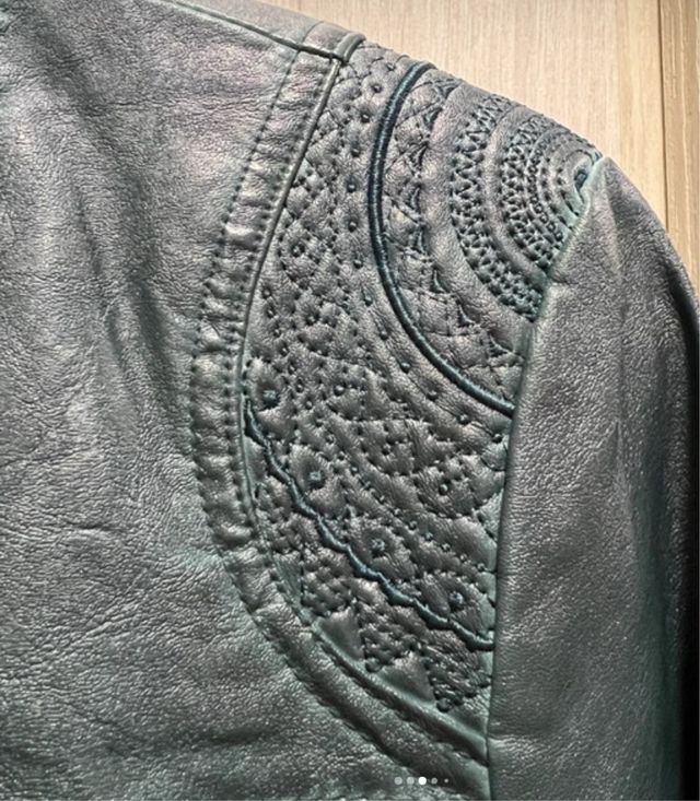 Cazadora polipiel KOROSHI verde