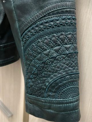 Cazadora polipiel KOROSHI verde