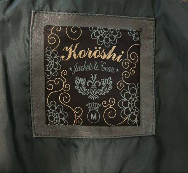 Cazadora polipiel KOROSHI verde