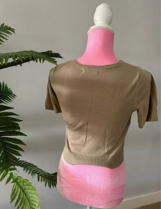 Jersey Stradivarius Beige Marrón