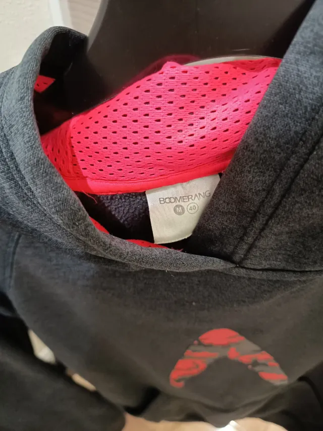 Sudadera Boomerang Talla M Negra y Rosa