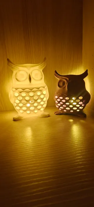 Lampade gufo decorazione natalizia Christmas gift