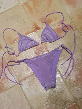 Bikini Morado Brillante 34 S