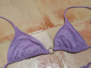 Bikini Morado Brillante 34 S