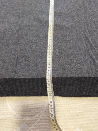 Jersey Mango trenzado verde y gris