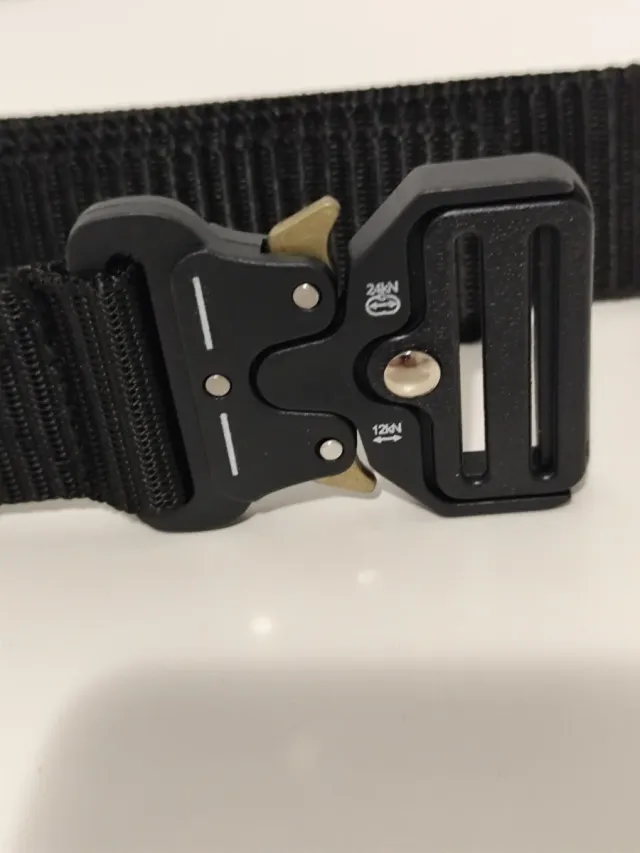 Cinturón Táctico Negro Hebilla Metálica