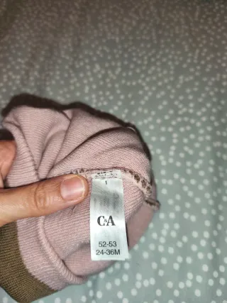 Gorro oso C&A niña. Talla 3