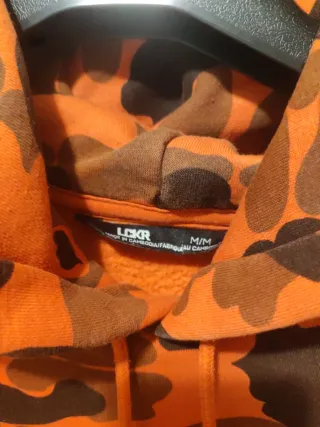 Felpa LCKR Mimetica Arancione Taglia M