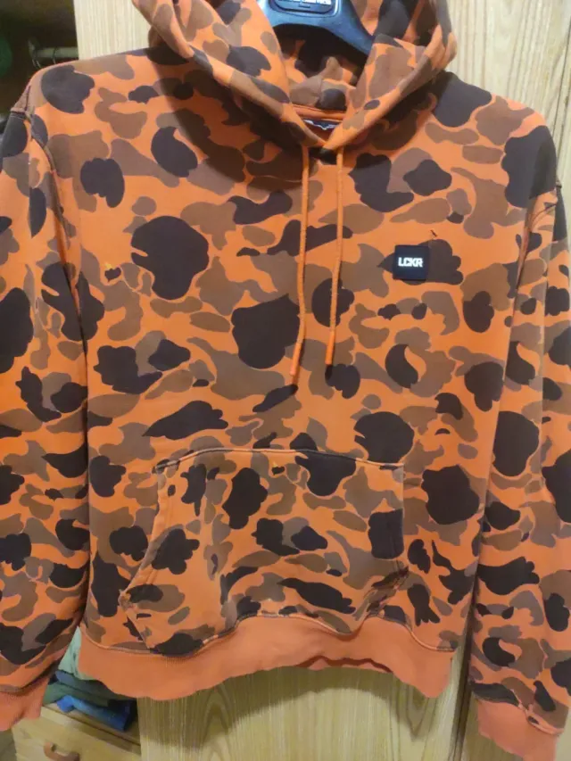 Felpa LCKR Mimetica Arancione Taglia M