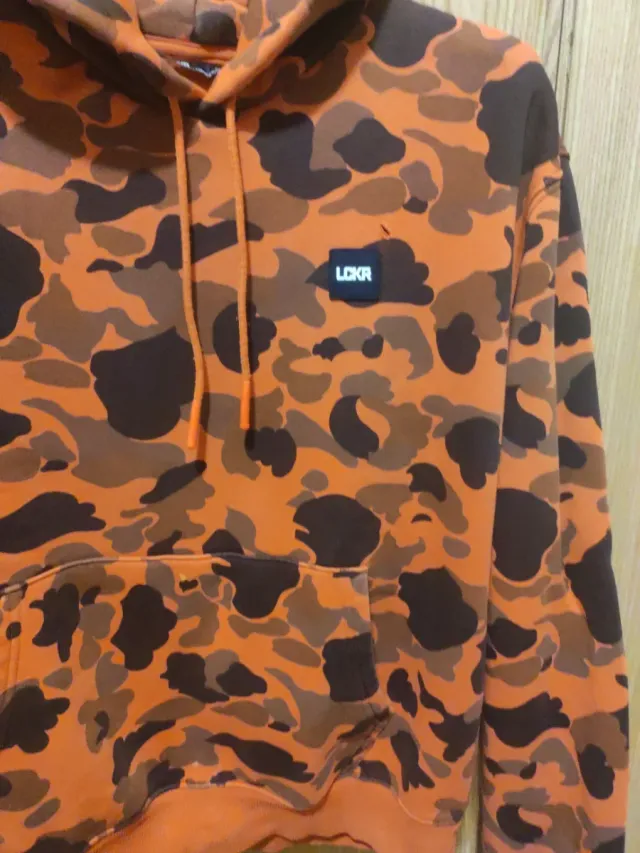 Felpa LCKR Mimetica Arancione Taglia M