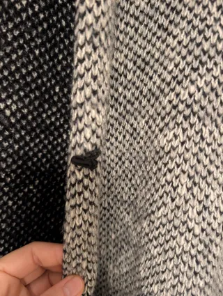 Chaqueta larga Zara punto capucha