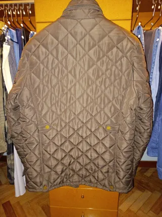 Cazadora guateada Lacoste marrón