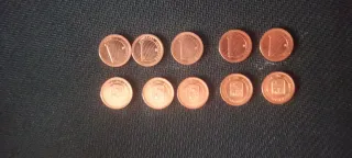 Set 5 Monedas Venezolanas 1 Céntimo 2007