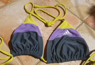 Bikini Adidas Deportivo Talla S Morado Gris