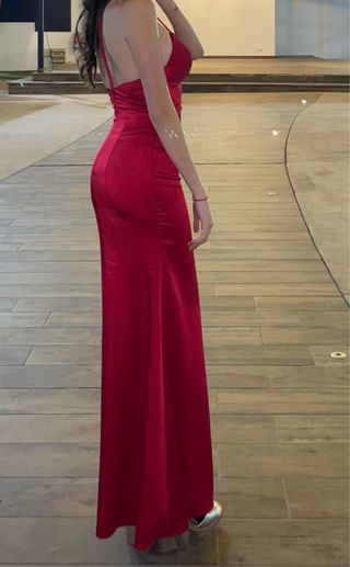 Vestido rojo largo de fiesta