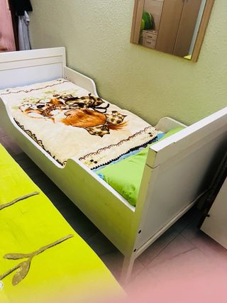 Cama infantil blanca regalo colchón