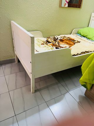 Cama infantil blanca regalo colchón